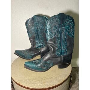 Tony Lama Women's Leather Cowboy Boots, Size 8 US
